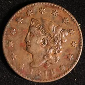 1816 1c Coronet Head Large Cent - Free Shipping USA
