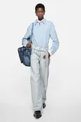 Layered button-up