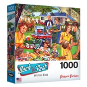 RoseArt - Back to the Past - Backyard BBQ - 1000 Piece Jigsaw Puzzle