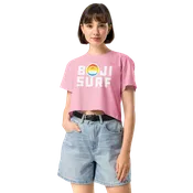BOJI SURF BIG LOGO CROP TOP TEE
