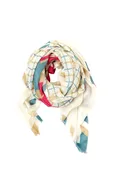 Airplane Oversized Cashmere and Silk Scarf- Pink
