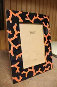 The Coral Sea Lacquer 4″ x 6″ Picture Frame in Black