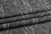Abstract Brocade - Gunmetal Gray and Green