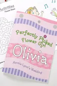 Flower Girl Personalized Coloring Activity Book