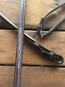 Aramas Fancy Square Raised Laced Reins- 5/8 Inch Wide