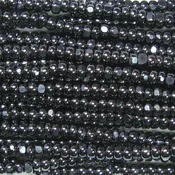 10/0 Czech Charlotte/True Cut Seed Bead, Metallic Gunmetal