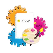 Personalized Artist Palette and Canvas Ornament