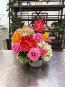 Hydrangea, Anthurium and Garden Roses