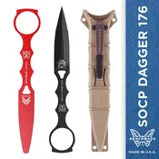 Benchmade 176BKSN-COMBO SOCP Skelentonized Dagger w/ Sand Sheath