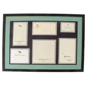 Original Panamanian Manuel Noriega Official Stationery Display from La Comandancia, Panama Defense Forces Headquarters - Six Pieces - No Glass - 21¼ x 30 Inches