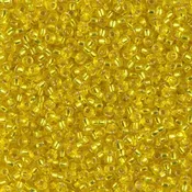 0006 Yellow Transparent Silver Lined - 11/0 Miyuki Seed Bead - 25 grams