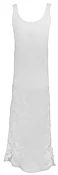 Alaïa Guipure Knit Lace Tank Dress in White
