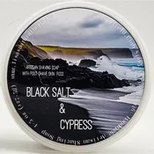 Black Salt and Cypress Artisan Tallow Shaving Soap