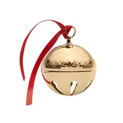 2024 Gold Plate Sleigh Bell Ornament 35th Anniversary Edition