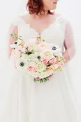 Blush + Navy Bridal Bouquet