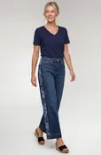 Stride Wide Leg W/Jacquard Blocking