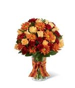 The FTD® Golden Autumn™ Ribbon Bouquet
