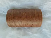 2 Ply Walnut Brown Crawford Irish Wax Linen – 50 Gram Spool