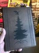 7" X 9" Engraved Letherette Portfolio with Wooden Engraved Pen and Notepad — Tuscarora WoodWorks