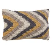 Cotton Crochet Lumbar Pillow