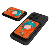 Miami Dolphins Deco Black Magnetic Credit Card Wallet