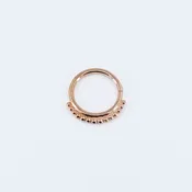 Beaded Clicker - 14k Rose Gold - 7/16" - 16g - Clicker - Junipurr — MODERN RITUAL