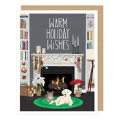 Christmas Mantel Holiday Card Boxed Set