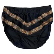 Black with Gold Dot Matrix V Trunks