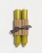 9" Column Taper Candles, Bamboo
