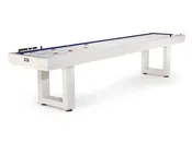 American Heritage 9' Lanai Outdoor Shuffleboard Table - Pearl White