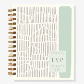 12-Month Minimal Marks Plum Custom Planner