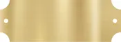 Brass Plate, 2.5" x .875", with screw holes
