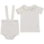 Bonjoy Petite Collar Top w/ Suspender Diaper Cover - BLSS26015DC