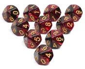 10 piece D10s - Joker's Wild