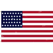 37 Star Outdoor Historic U.S. Flags 1867