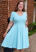Adina Dress - Crisp Aqua