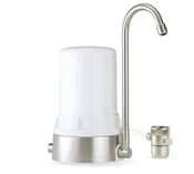 Ayro HT Plus – Countertop Water Filter with Alkaline Minerals & Antioxidants – White Brushed Stainless