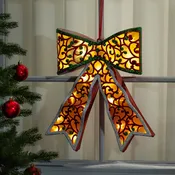Sugar and Stripes Hanging Decor, LED, Bow, 17.7"H
