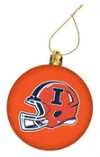 Illinois Fighting Illini Orange Helmet Flat Ornament