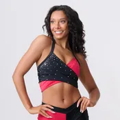 Color Blocked Wrap Bra Top