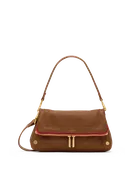 Beverly | Mahogany Pebble/Brushed Gold Red Zip | Med