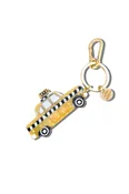 Hand-painted Taxicab Bag Charm & Keychain | Eco-Friendly