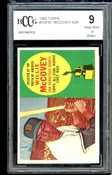 1960 Topps #316 Willie McCovey Rookie Card BGS BCCG 9 Near Mint+