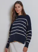 Boxy Breton Stripe Crew
