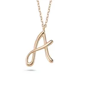 A Letter Mini Initial Silver Necklace