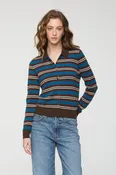 LYVIA LONG SLEEVE MERINO POLO CARDIGAN