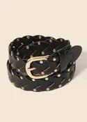 CLEARANCE FINAL SALE  Faux Leather Braided Design Fashion Belt