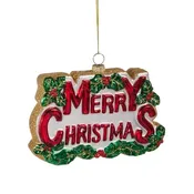 5.5" MERRY CHRISTMAS ORNAMENT