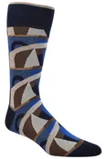 ABSTRACT SOCKS NAVY