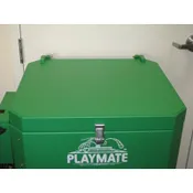 Aluminum lid for a Playmate ball machine